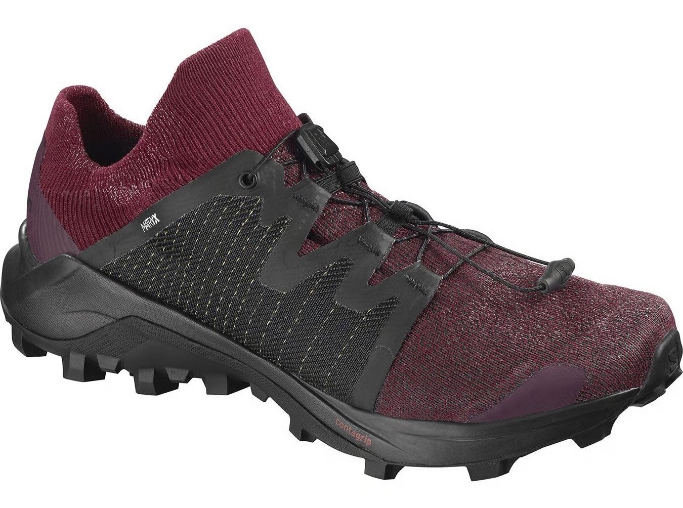 Chaussures trail homme Salomon CROSS PRO Betterave Noir Blanc