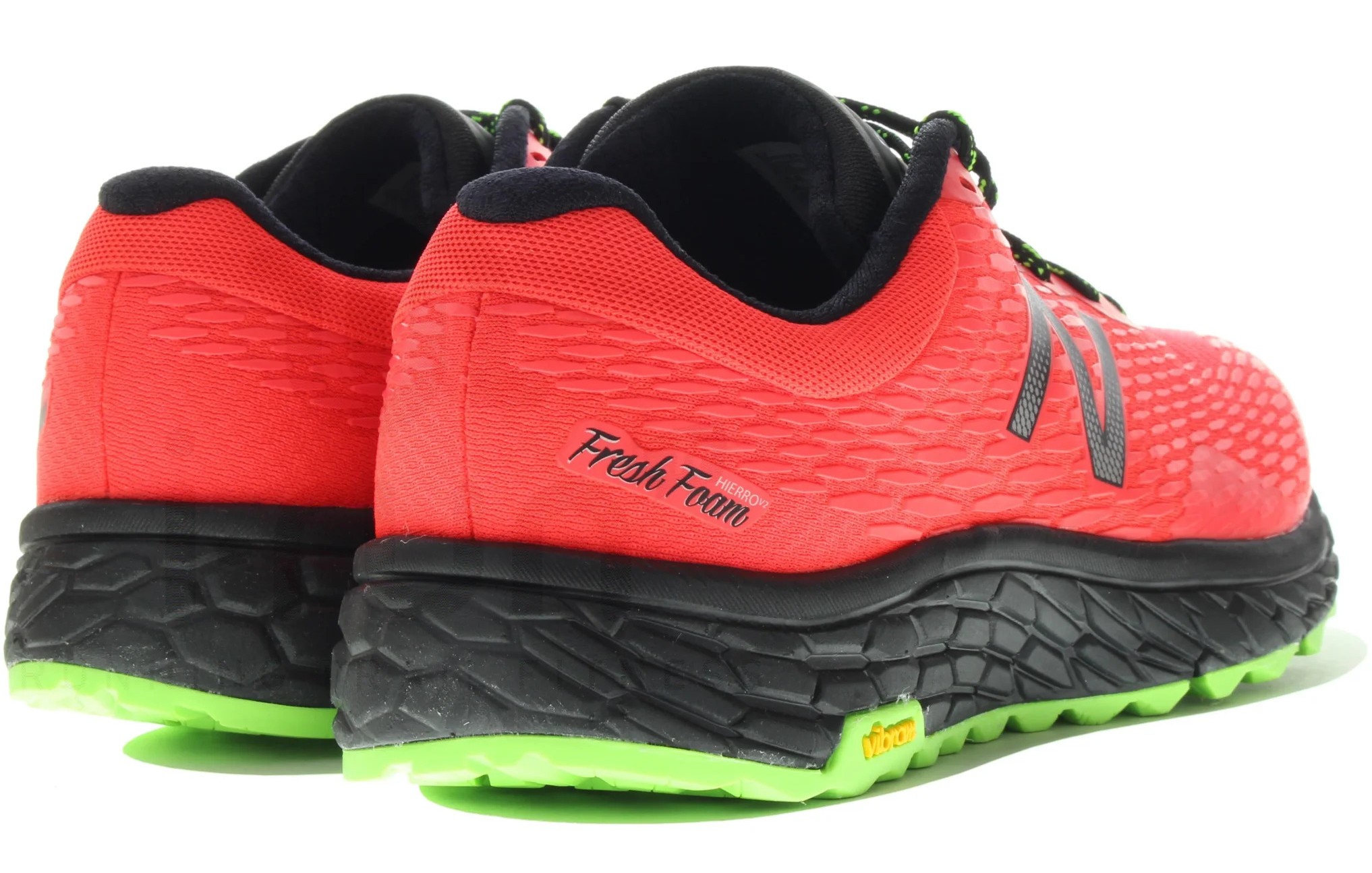 Chaussures trail hommes New Balance Fresh Foam Hierro V2 Rouge Noir Vert 3