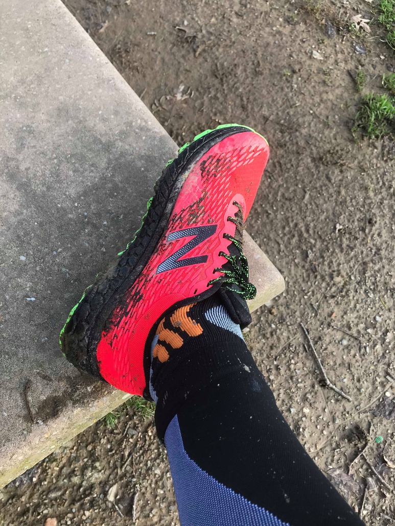 Chaussures trail hommes New Balance Fresh Foam Hierro V2 Rouge Noir Vert 4
