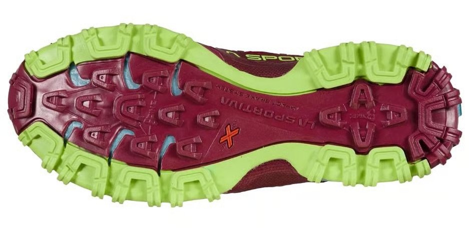 Chaussures trail femme La Sportiva BUSHIDO II WS Prune rouge Bleu ciel Vert pâle 4