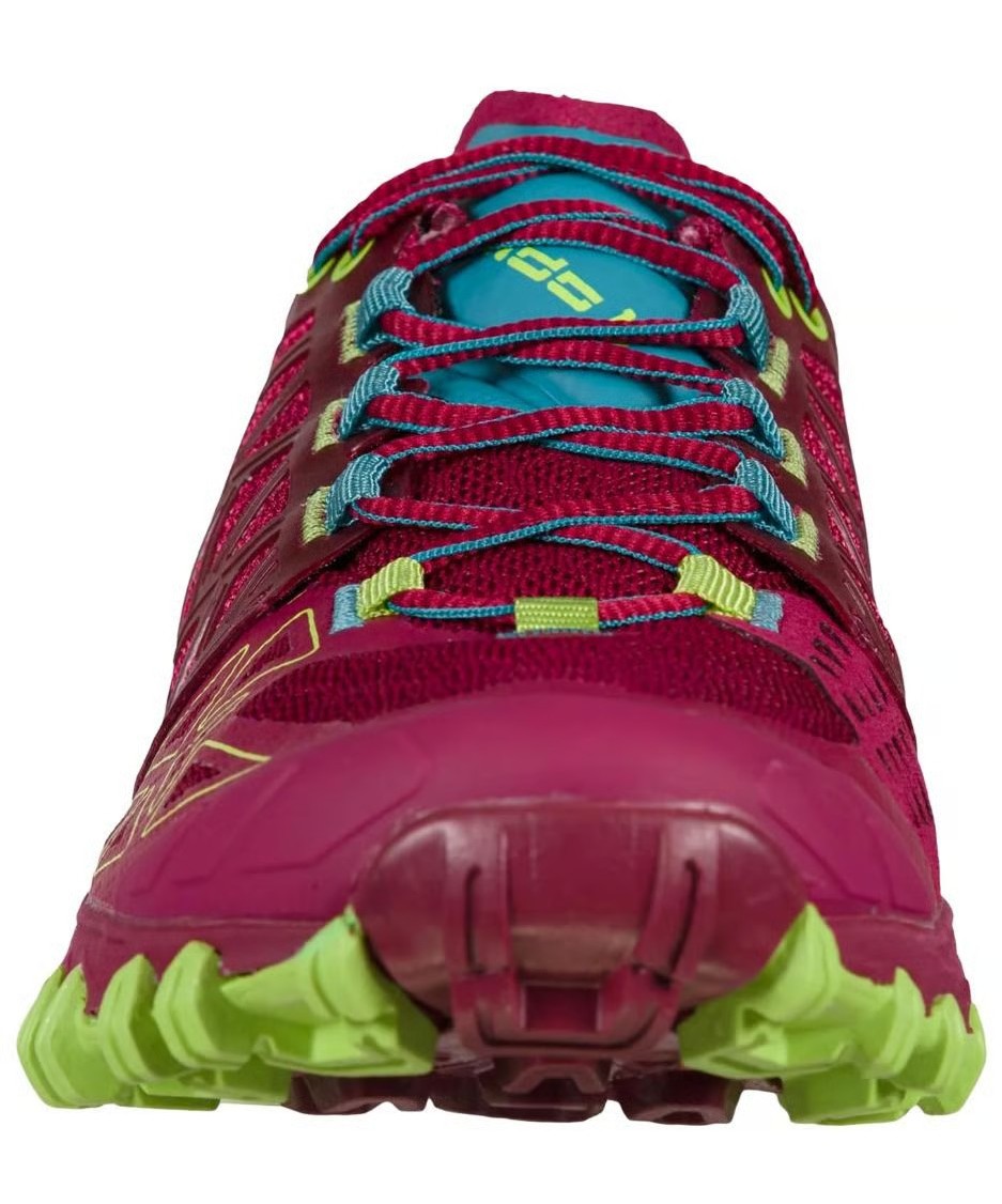 Chaussures trail femme La Sportiva BUSHIDO II WS Prune rouge Bleu ciel Vert pâle 5