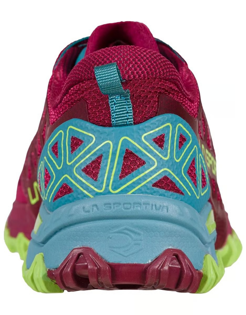 Chaussures trail femme La Sportiva BUSHIDO II WS Prune rouge Bleu ciel Vert pâle 6