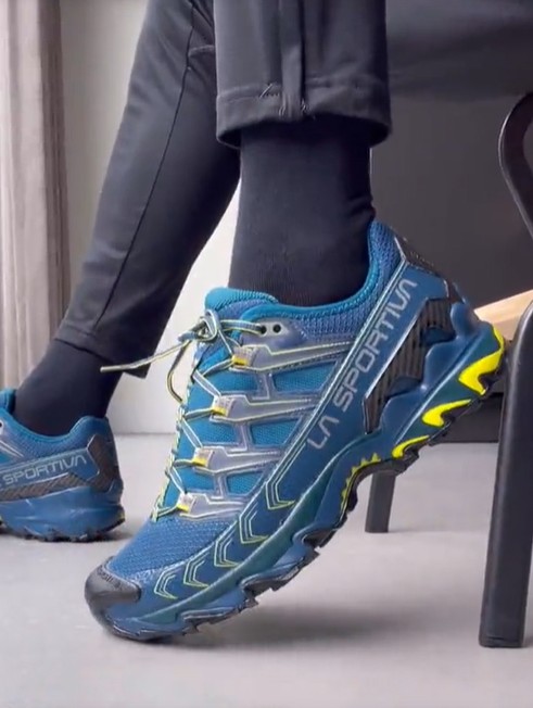 Chaussures trail homme La Sportiva ULTRA RAPTOR II Bleu Jaune Carbone 6