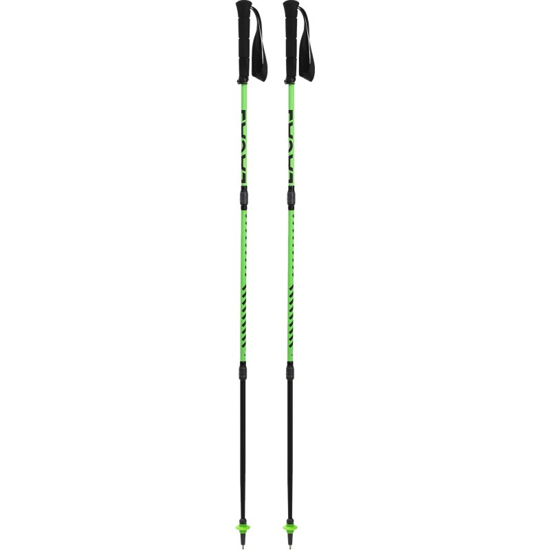 Bâtons running trail unisexe Lacal QUICK STICK CARBONE 120 Vert Noir 3