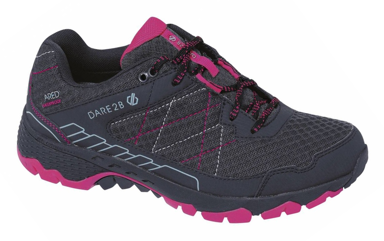 Chaussures trail femme Dare2b VIPER Gris encre Rose actif Gris 1