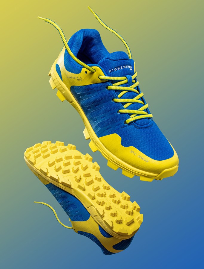 Chaussures trail homme Higher State SOIL SHAKER 2 Bleu Jaune 6