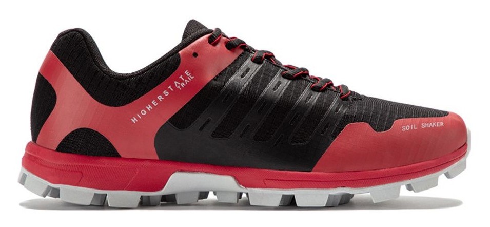 Chaussures trail homme Higher State SOIL SHAKER 2 Noir Rouge Gris 3