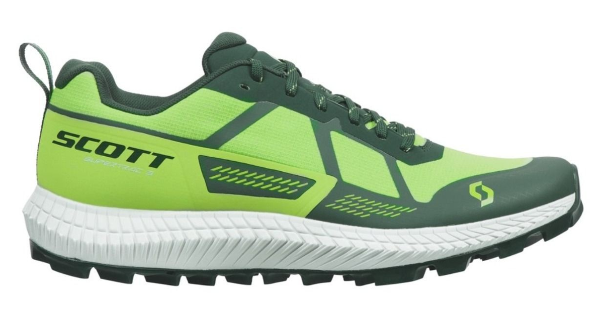 Chaussures trail homme Scott SUPERTRAC 3 Vert jasmin Vert fumé Blanc 1