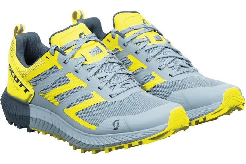 Chaussures trail femme Scott KINABALU 2 Bleu glace Jaune soleil Gris 3