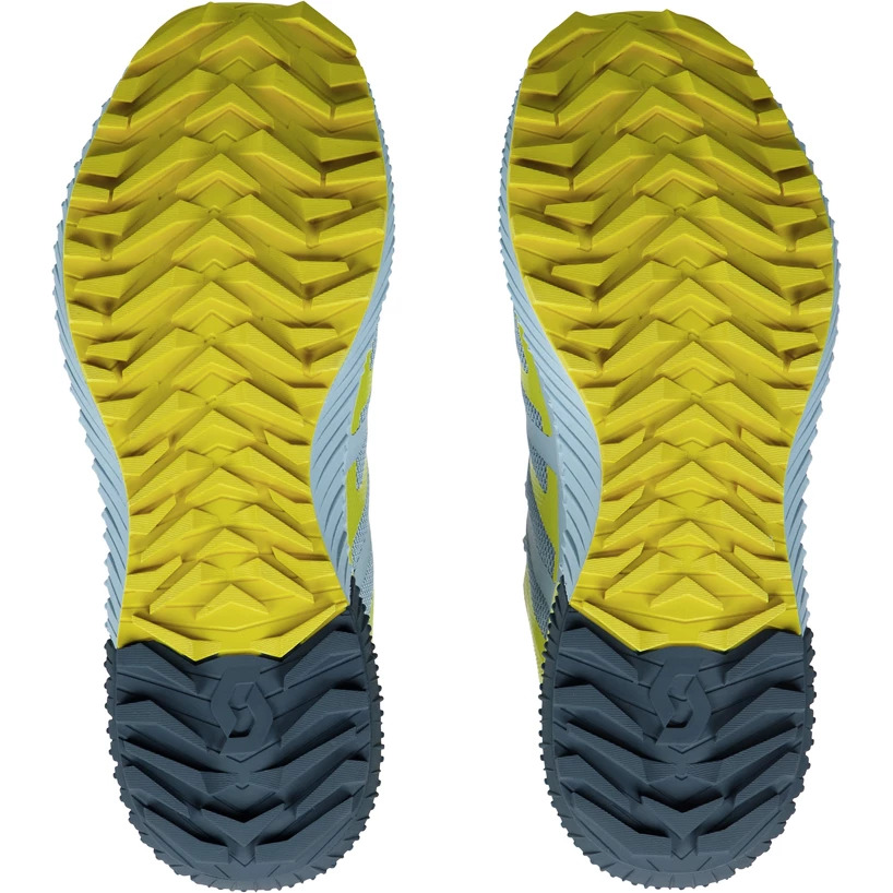 Chaussures trail femme Scott KINABALU 2 Bleu glace Jaune soleil Gris 2