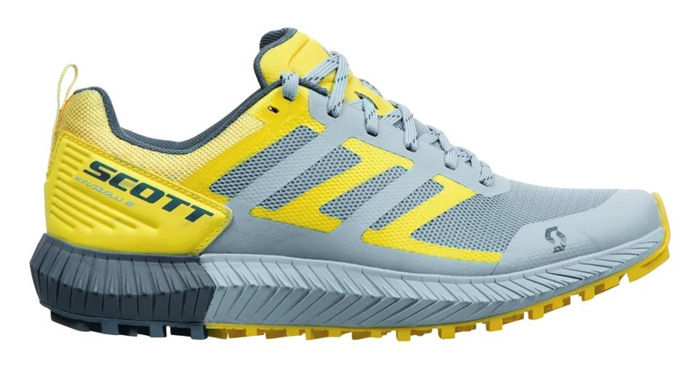 Chaussures trail femme Scott KINABALU 2 Bleu glace Jaune soleil Gris