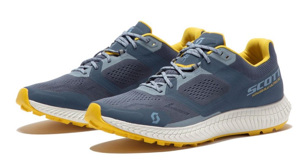 Chaussures trail femme Scott KINABALU ULTRA RC Bleu de bering Blanc Jaune 4