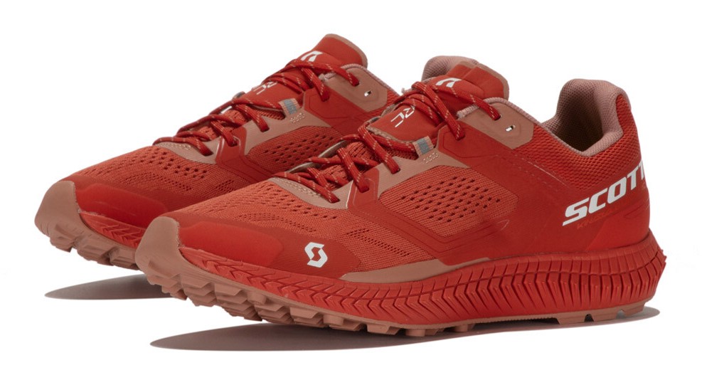 Chaussures trail femme Scott KINABALU ULTRA RC Rouge terre Orange brûlé Rose pâle 4