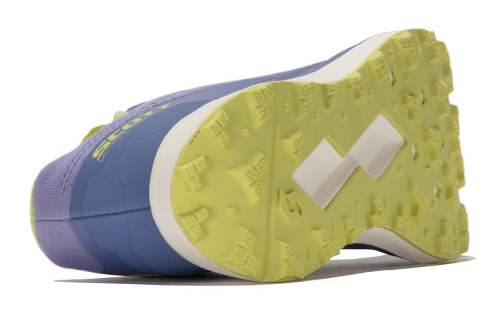 Chaussures trail femme Scott ULTRA CARBON RC Bleu lune Bleu-violet Jaune anis 3