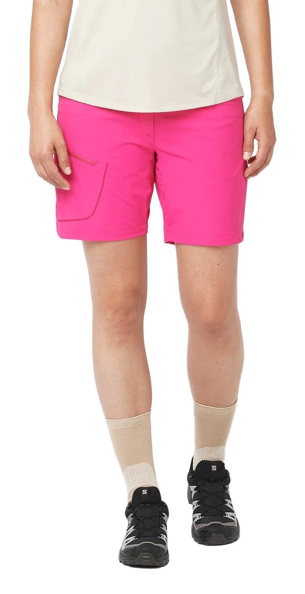 Short de randonnée femme Salomon WAYFARER SHORTS W  Betterave violette 2