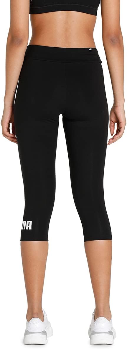 Collant 3-4 (corsaire) femme Puma ESS 3-4 PUMA Leggings W Noir Blanc 2