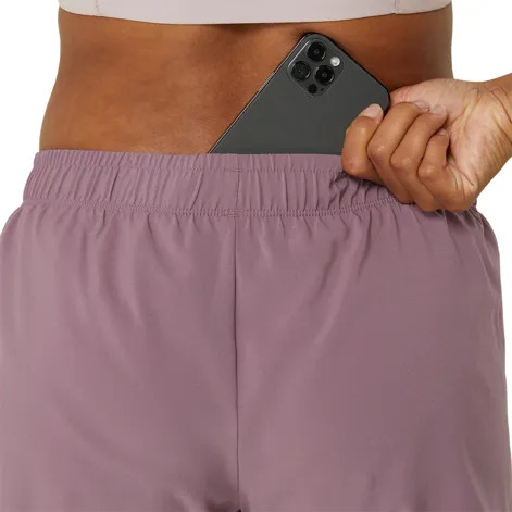 Short femme Asics ICON 4IN SHORT 500 Mauve pâle Orange pâle 6