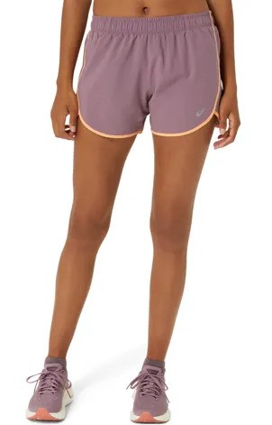 Short femme Asics ICON 4IN SHORT 500 Mauve pâle Orange pâle