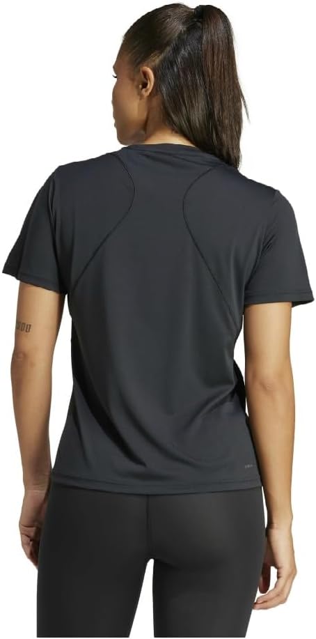 Tee-shirt de sport à manches courtes technique femme Adidas W LM G T Noir Gris 2