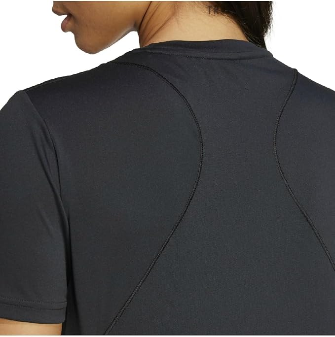 Tee-shirt de sport à manches courtes technique femme Adidas W LM G T Noir Gris 5