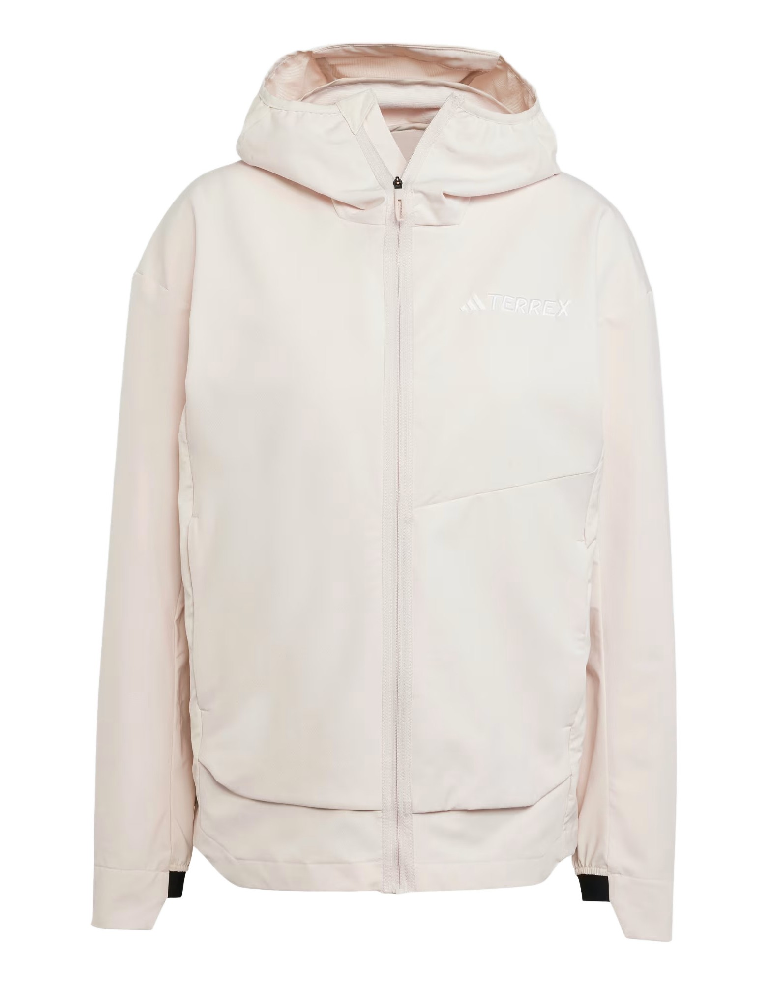 Veste coupe-vent de sport zippé technique femme Adidas W MT SOSH JA Rose pâle Blanc 4