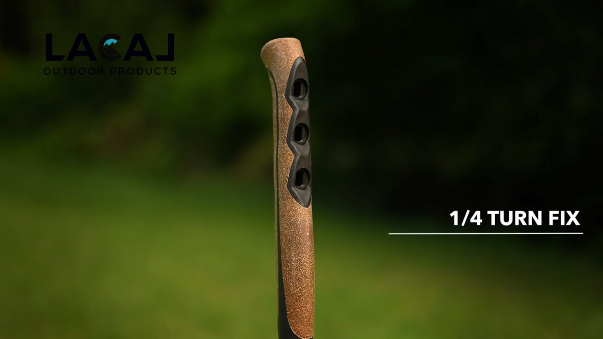 Bâtons running trail unisexe Lacal QUICK STICK CARBONE 115-121 cm ou 124-130 cm Vert Noir (3)