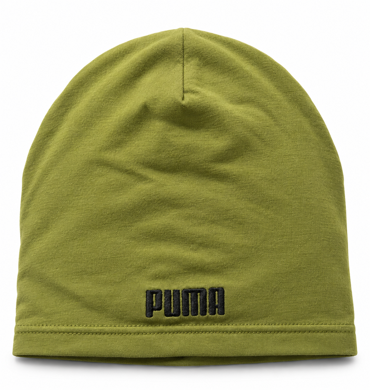 Bonnet doux et léger unisexe Puma Essentials Slouchy Cuffles Vert olive (2)