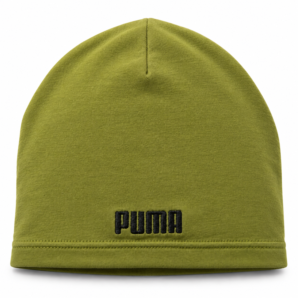 Bonnet doux et léger unisexe Puma Essentials Slouchy Cuffles Vert olive (1)