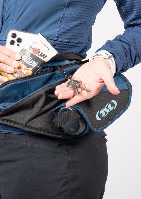 Sacoche banane unisexe TSL Outdoor Aquabelt Indigo Bleu foncé Noir Turquoise 4