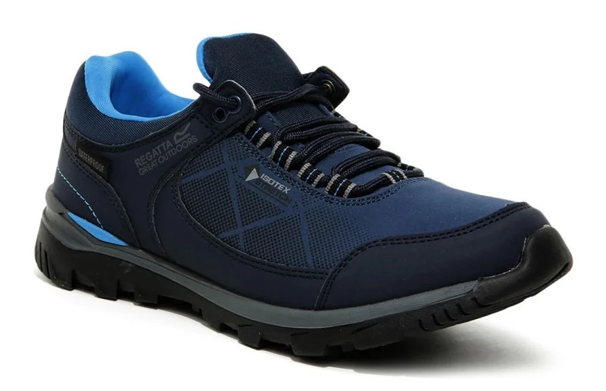 Chaussures marche femme Regatta LADY HIGHTON STR Bleu foncé Marine Bleu clair (3)