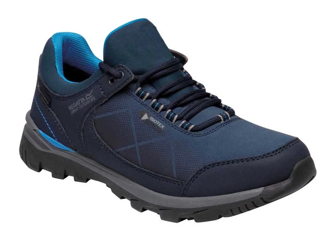 Chaussures marche femme Regatta LADY HIGHTON STR Bleu foncé Marine Bleu clair (1)