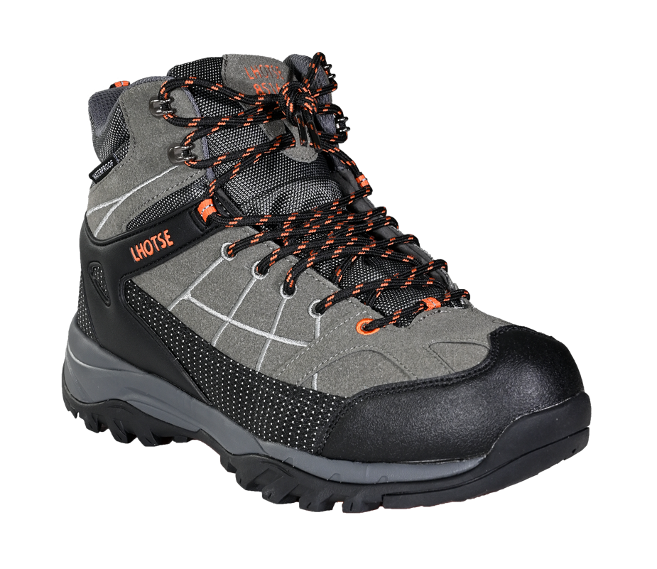 Chaussures randonnée montantes imperméables unisexe LHOTSE Chocard Gris anthracite Gris Orange 7