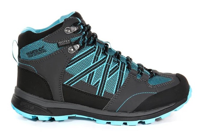 Chaussures marche femme Regatta LADY SAMARIS II MID Bleu azur Gris Noir 2
