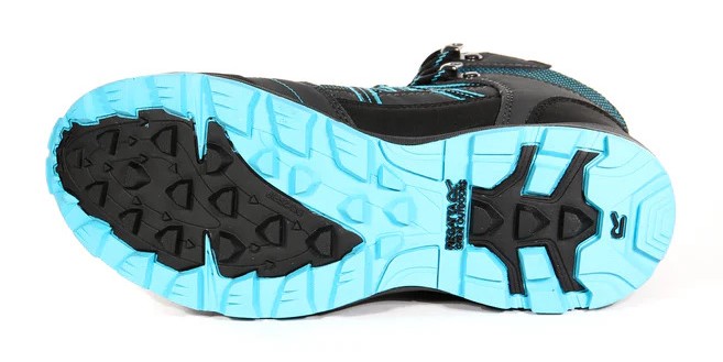 Chaussures marche femme Regatta LADY SAMARIS II MID Bleu azur Gris Noir 5