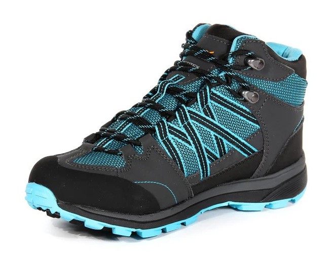 Chaussures marche femme Regatta LADY SAMARIS II MID Bleu azur Gris Noir 4