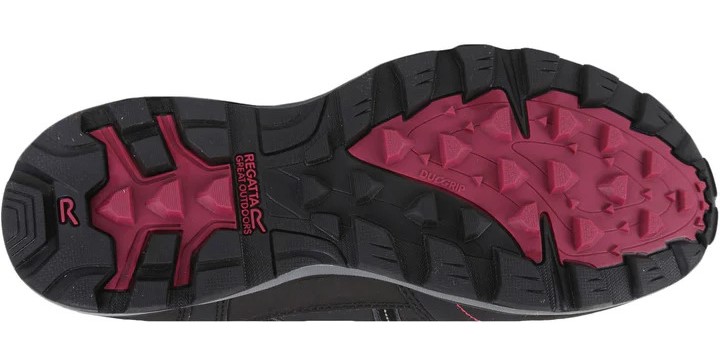 Chaussures marche femme Regatta LADY SAMARIS II MID Noir Gris Betterave 4