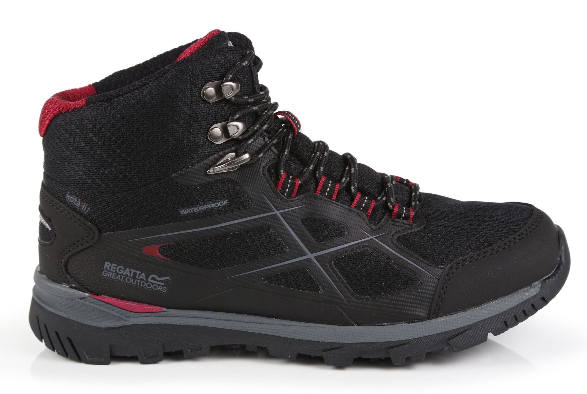 Chaussures marche femme Regatta LADY KOTA II MID Noir Betterave 1
