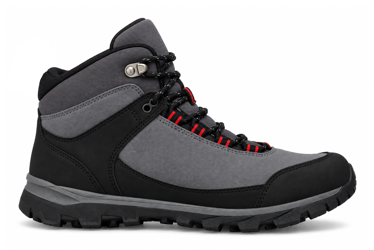 Chaussures marche homme Regatta HIGHTON STR MID Gris Noir Rouge 2