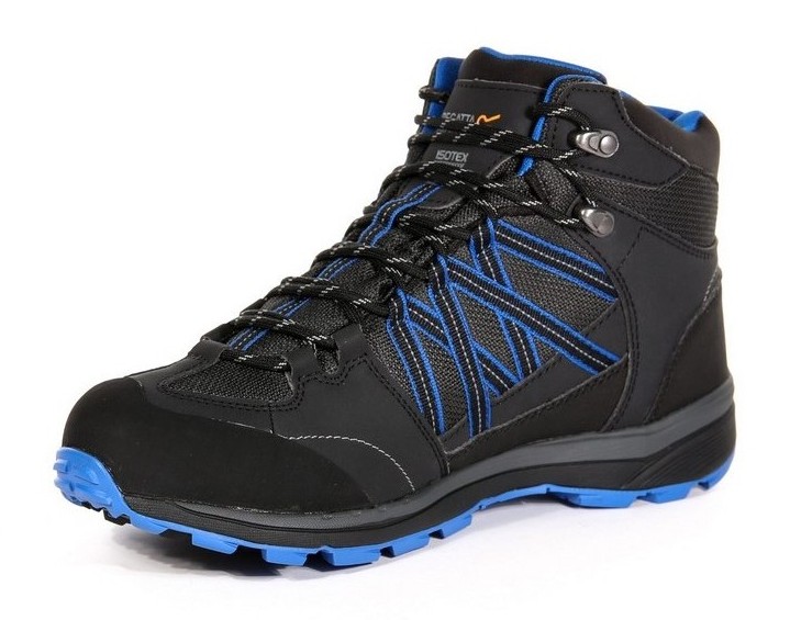 Chaussures marche homme Regatta SAMARIS MID II Noir Gris Bleu 3