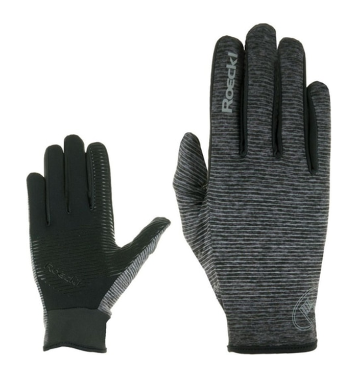 Gants polyvalents outdoor unisexe Roeckl Java Gris Noir (1)