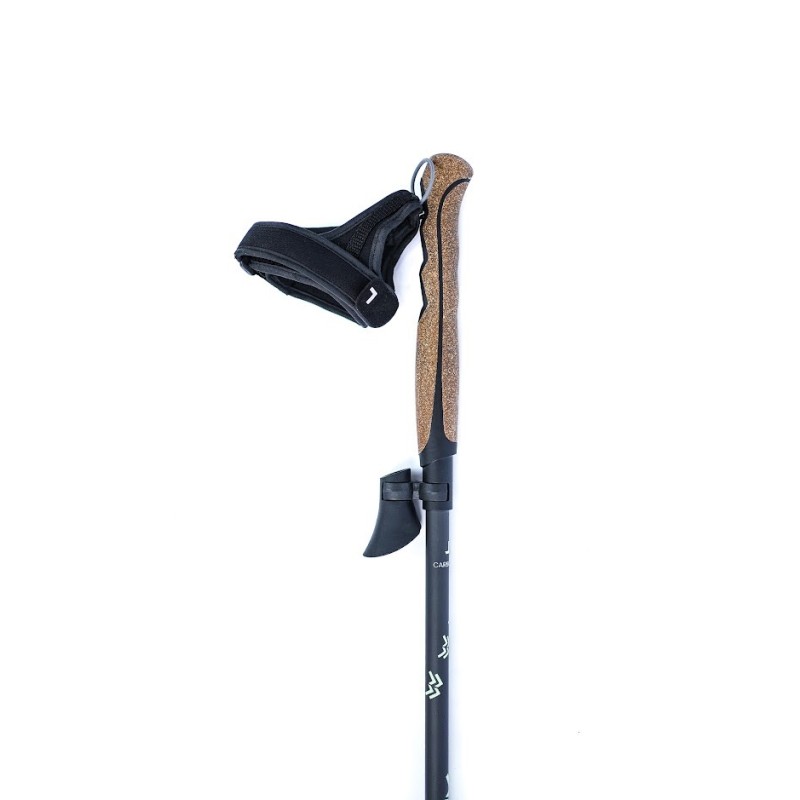 Bâtons marche nordique unisexe Lacal STICK CARBONE 70� Noir Marron 2