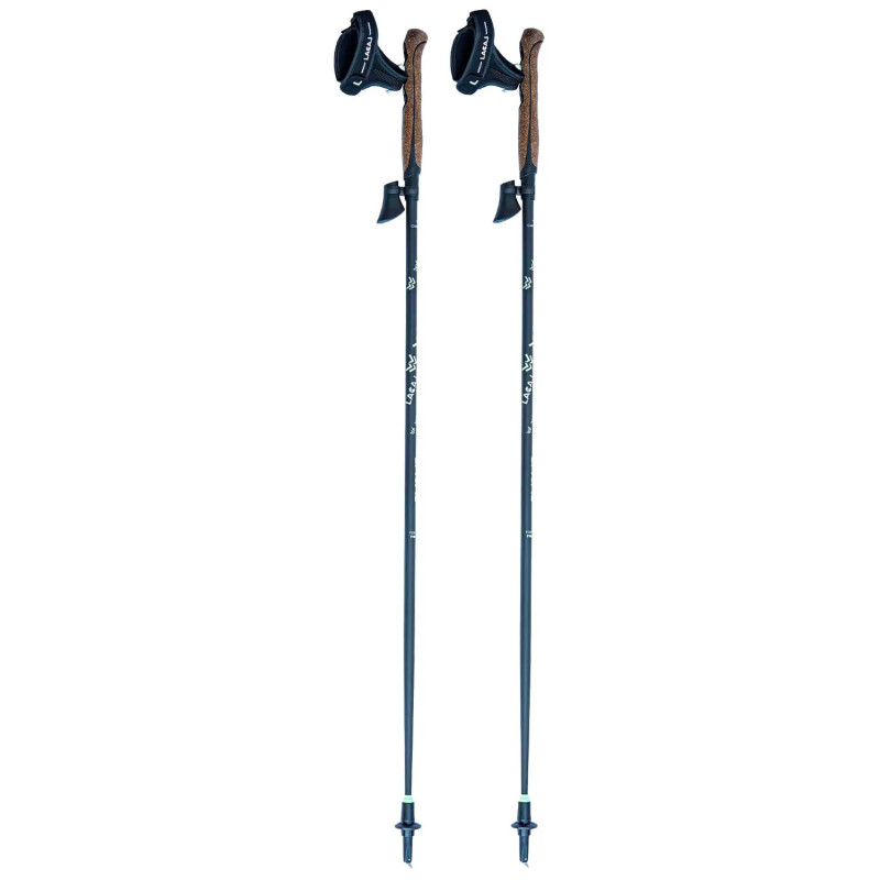 Bâtons marche nordique unisexe Lacal STICK CARBONE 70� Noir Marron 7