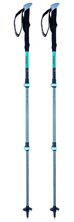 Bâtons randonnée unisexe Lacal ALU STICK 125 Bleu turquoise Noir 2