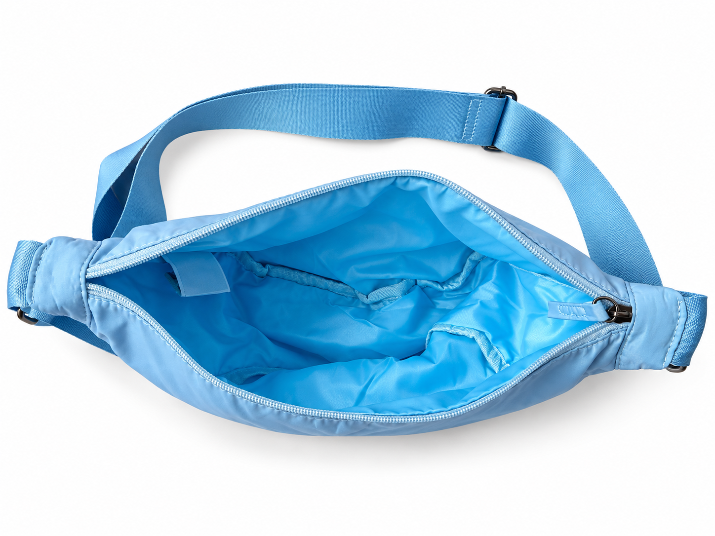 Sacoche banane bandoulière grande capacité Crossbag Bleu (2)