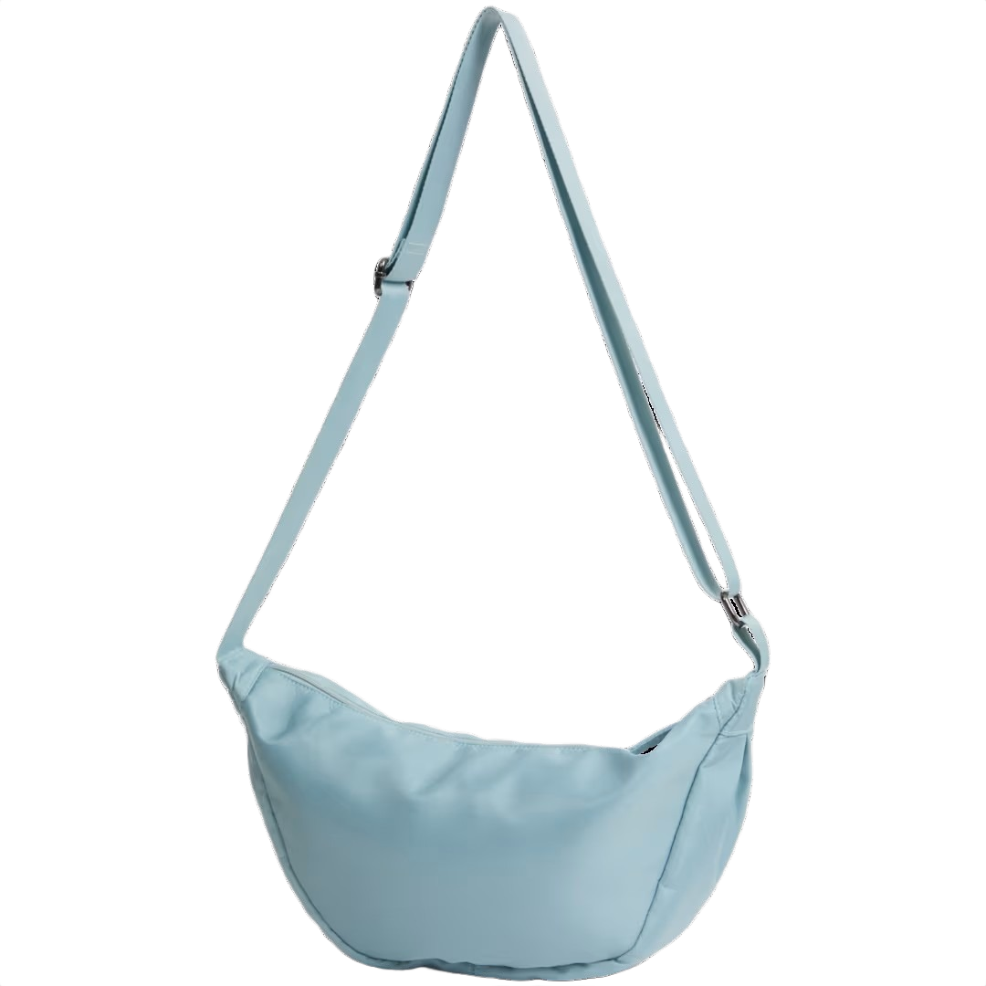 Sacoche banane bandoulière grande capacité Crossbag Bleu (6)