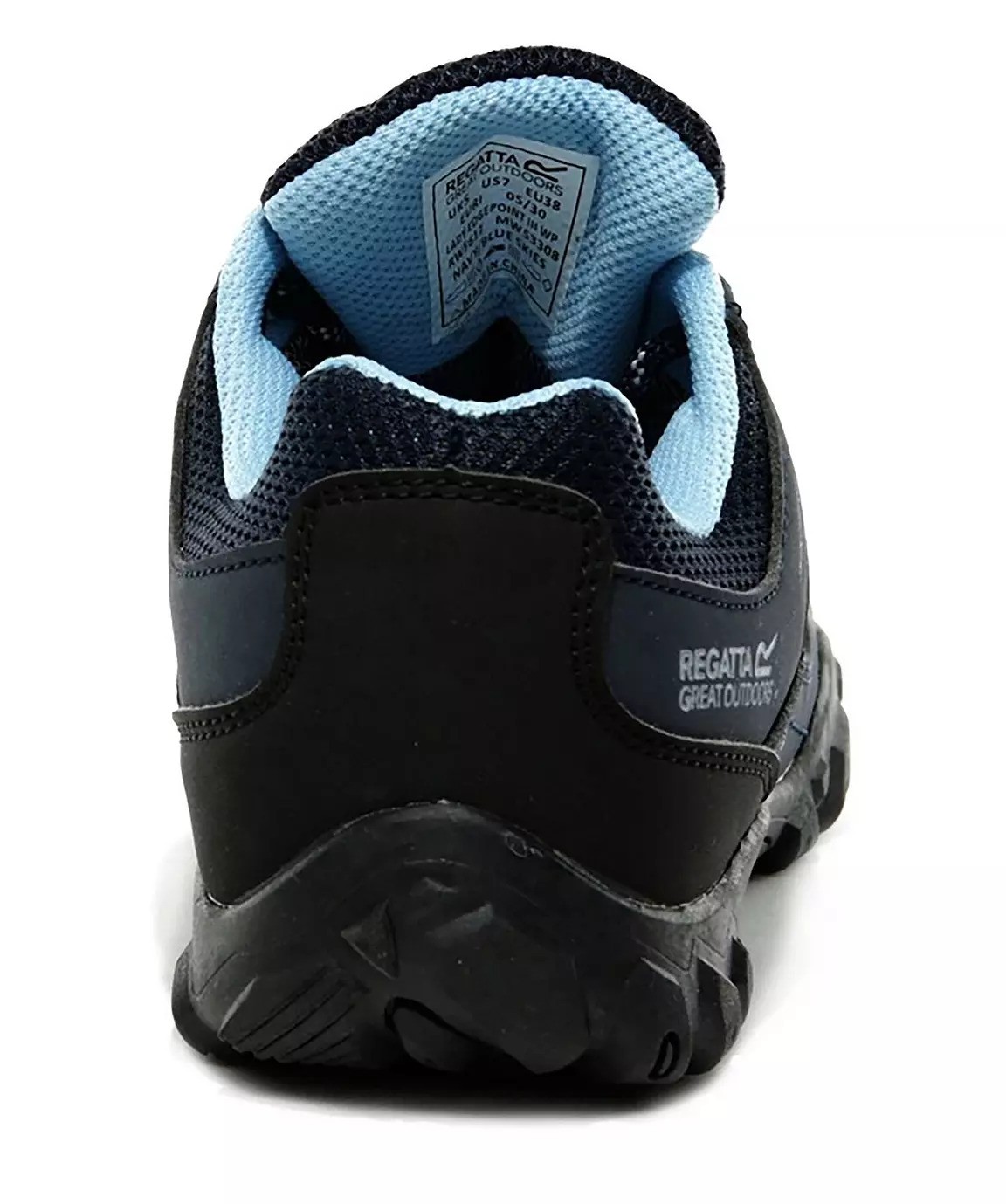 Chaussures marche femme Regatta LADY EDGEPOINT III WP Bleu marine Bleu ciel Noir 3