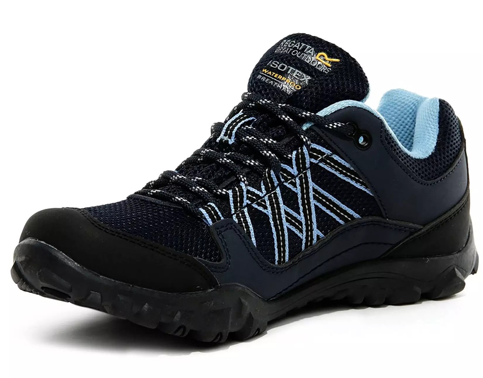Chaussures marche femme Regatta LADY EDGEPOINT III WP Bleu marine Bleu ciel Noir 2