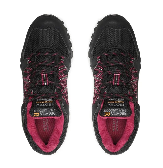 Chaussures marche femme Regatta LADY EDGEPOINT III WP Noir Beaujolais 5