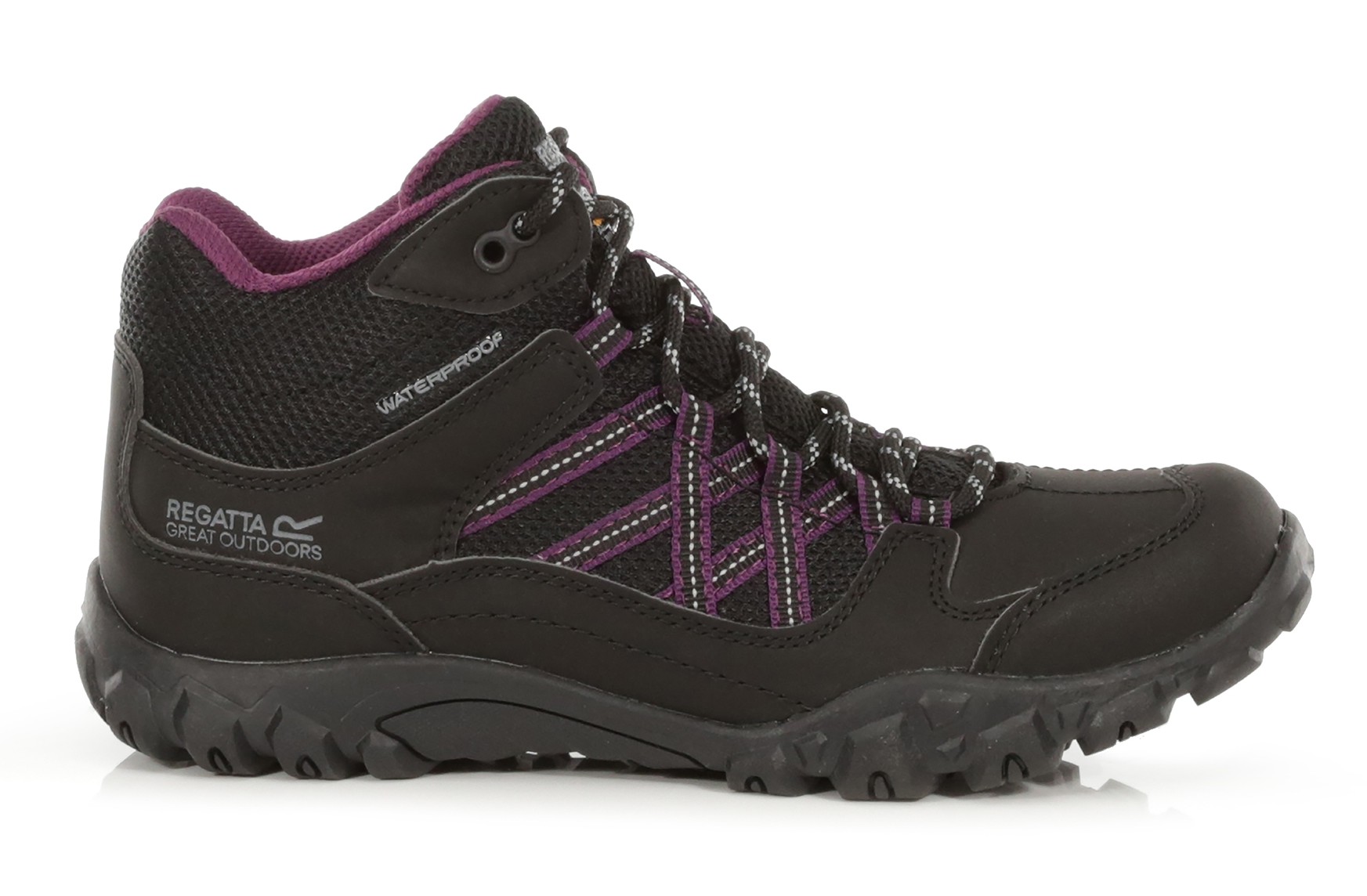 Chaussures marche femme Regatta LADY EDGEPOINT MID WP Noir Prune