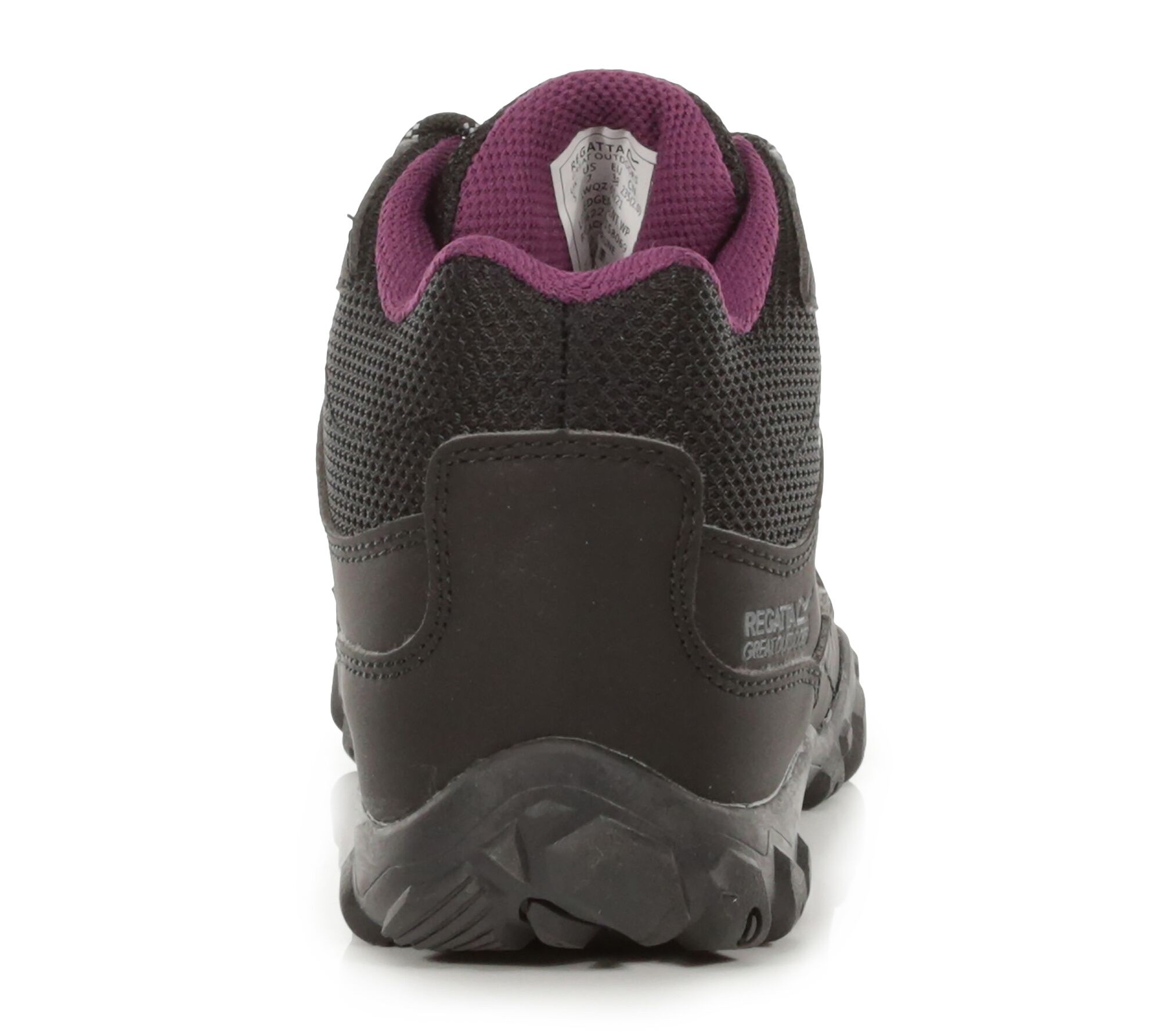 Chaussures marche femme Regatta LADY EDGEPOINT MID WP Noir Prune 6